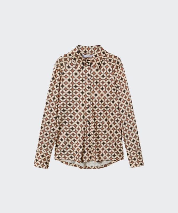 Geometric print shirt