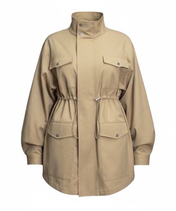 Beige Parka Jacket