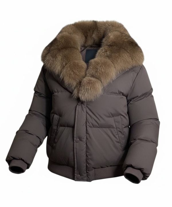 Fur-Collar Puffer Jacket